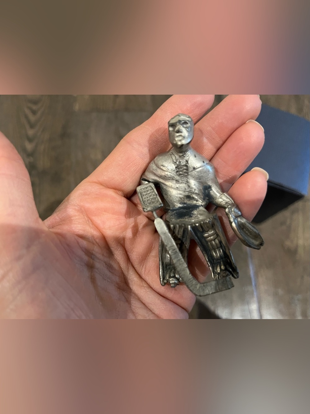 Hockey Goalie Figurine, Pewter Sculpture, NWOT